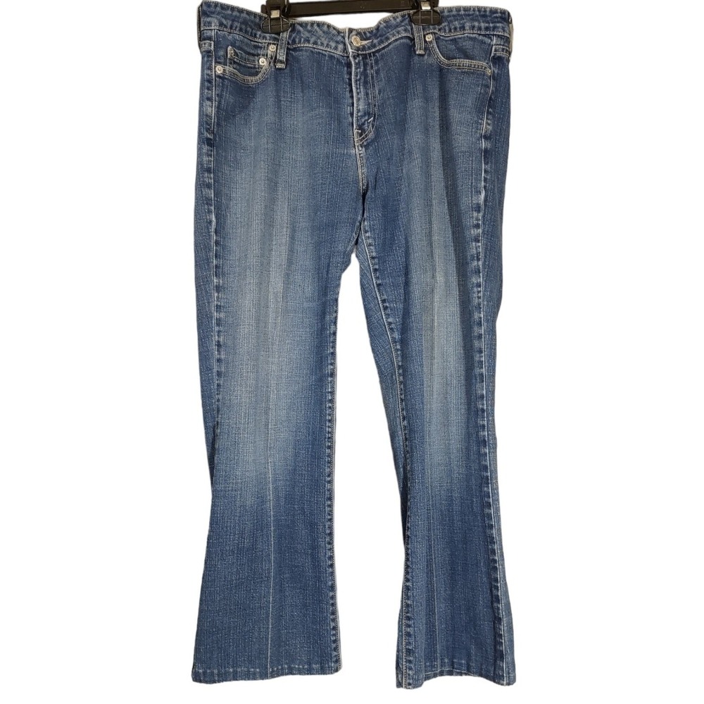 Levi's 545 Low Boot Cut Jeans 16M Womens Y2K Boho Retro Medium Wash Blue Denim